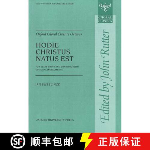 【3-4周达】Hodie Christus natus est: Vocal score (Vocal score) [9780193418073]