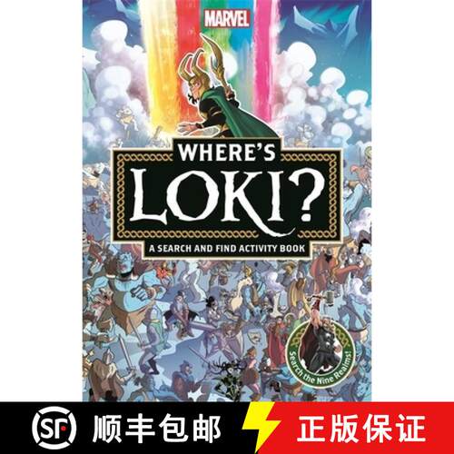 【3-4周达】Where's Loki? : A Marvel search and find activity book [9781835870433]