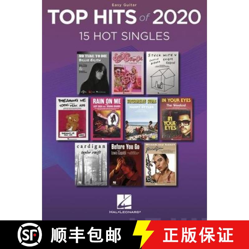 【2-3周达】Top Hits of 2020: 15 Hot Singles [9781705111598]