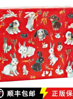 【3-4周达】Teneues - Quicknotes: Honey Bunnies, Notecards with Box, Blank Inside, 20 Full Color Notec... [9781623258450]