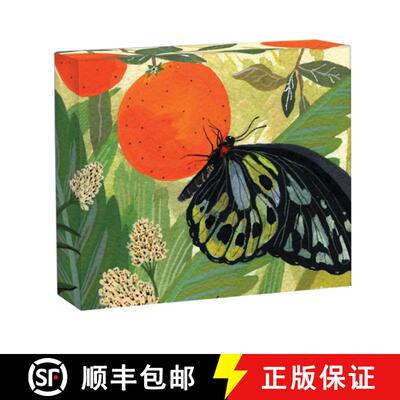 【3-4周达】Teneues - Quicknotes: Butterflies, Notecard Box, Blank Inside, 20 Full Color Notecards wit... [9781623259068]