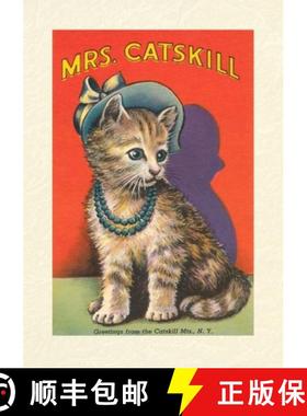 预订 Vintage Lined Notebook Mrs. Catskill, Greetings from Catskill Mts., NY [9798385437948]
