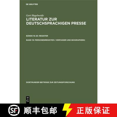 【3-4周达】Personenregister ( Verfasser und Biographien)：S - Z [9783598234774]