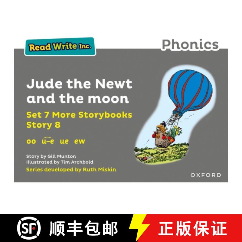 【3-4周达】Read Write Inc. Phonics: Jude the Newt and the moon (Grey Set 7A Storybook 8) [9781382013628]