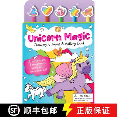 【3-4周达】Unicorn Magic Pencil Toppers: Drawing, Coloring & Activity Book [9781645174219]
