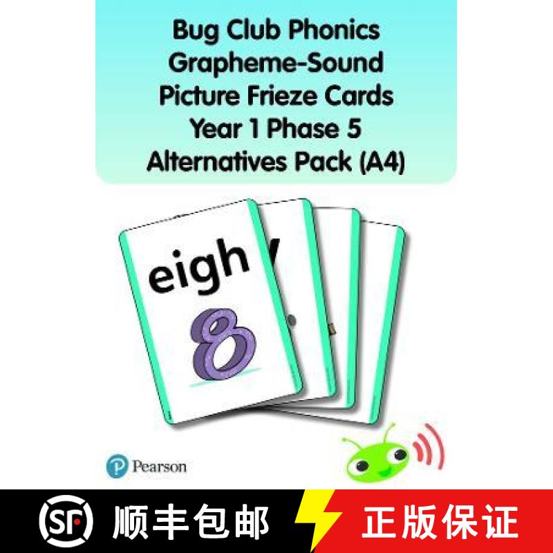 【2-3周达】Bug Club Phonics Grapheme-Sound Picture Frieze Cards Year 1 Phase 5 alternatives (A4) [9781292439761]