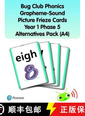 【3-4周达】Bug Club Phonics Grapheme-Sound Picture Frieze Cards Year 1 Phase 5 alternatives (A4) [9781292439761]