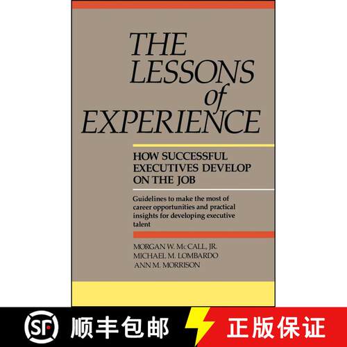 【3-4周达】精装 Lessons of Experience: How Successful Executives Develop on the Job [9780669180954]
