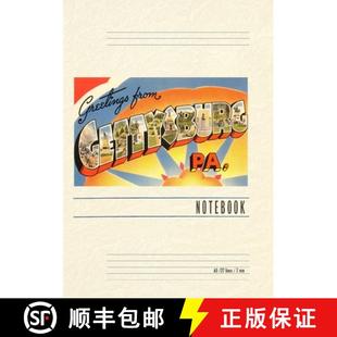 9798385443710 from 4周达 Vintage Lined Gettysburg Greetings Notebook Pennsylvania