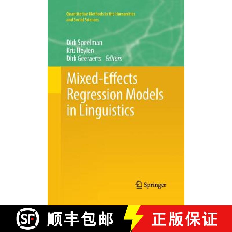 【3-4周达】Mixed-Effects Regression Models in Linguistics [9783319888507]