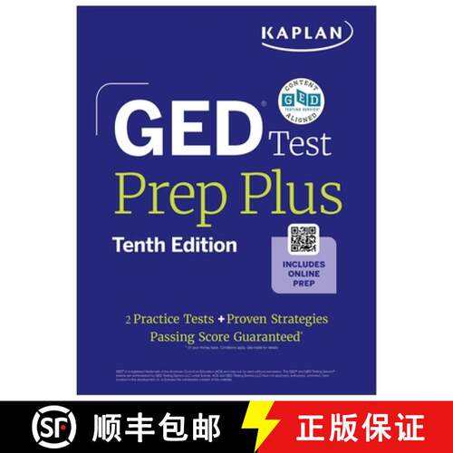 【3-4周达】GED Test Prep Plus, Tenth Edition (2026): Includes a Diagnostic Pretest, 2 Full Length Pra... [9781506298764]