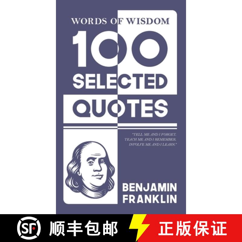 【2-3周达】Words Of Wisdom: 100 Selected Quotes by Benjamin Franklin with Beautiful Illustrations [9789363977259]