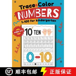 100 Kids for Kindergarten Numbers 9784482687645 Trace Color Book Activity Ages 3周达