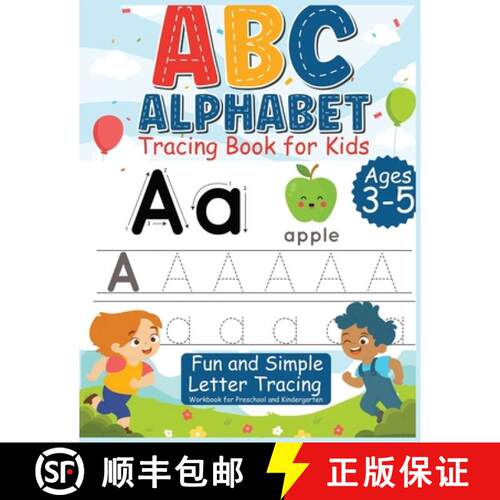 【3-4周达】ABC alphabet tracing book for kids ages 3 - 5: Fun and Simple Letter Tracing Workbook for ... [9798330542154]