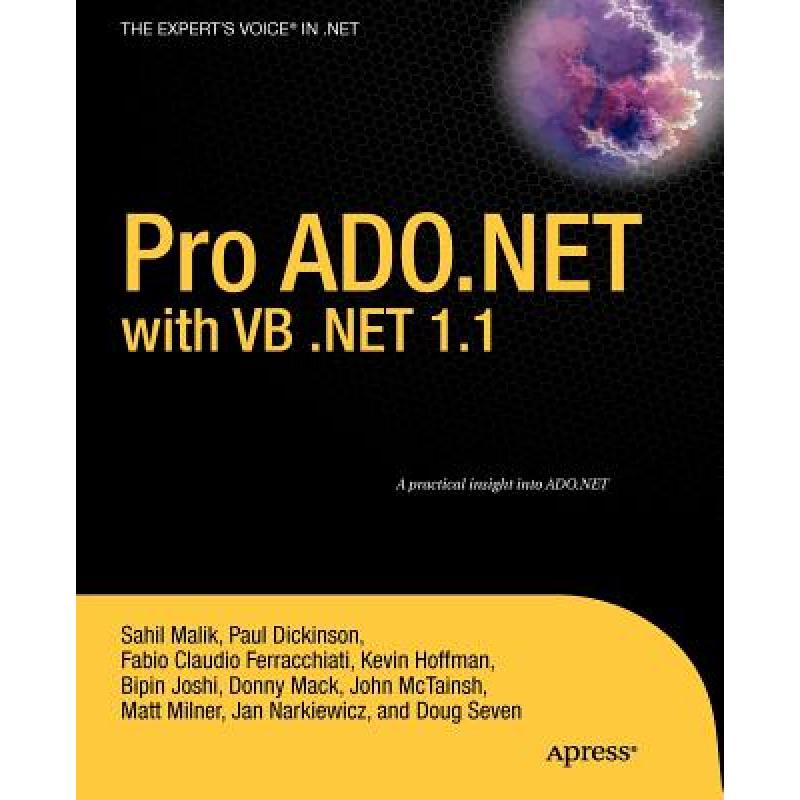 【4周达】Pro ADO.NET with VB.Net 1.1[9781590594346]-封面