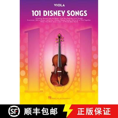 【3-4周达】101 Disney Songs for Viola Sheet Music Songbook Solo Instrumental Folio for All Levels Inc... [9781540002419]