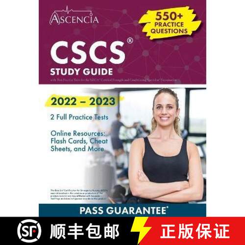 【3-4周达】CSCS Exam Prep 2022: Study Guide with Practice Test Questions for the NSCA Certified Stren... [9781637980910]