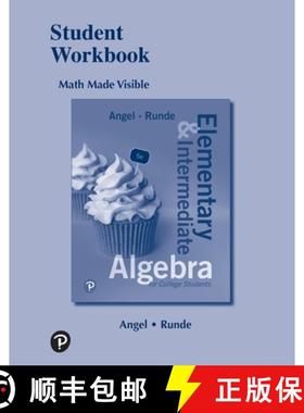 预订 Student Workbook for Elementary and Intermediate Algebra for College Students [9780134795164]