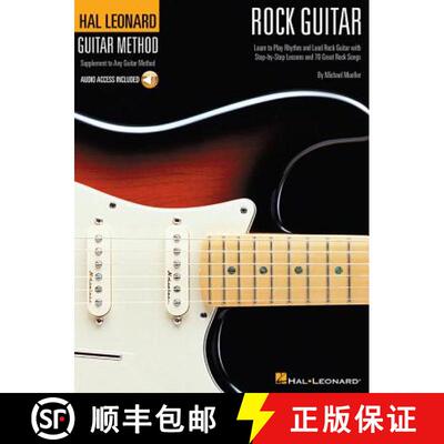 【3-4周达】Rock Guitar Method Learn Rhythm and Lead Guitar Step-By-Step Lessons with 70 Rock Songs, R... [9780634025662]