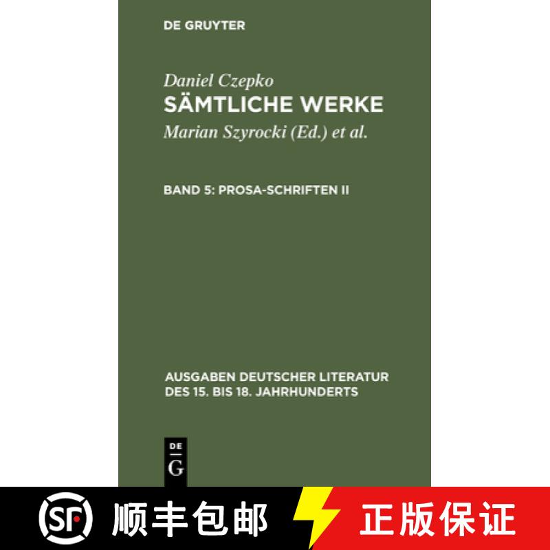 预订 Sämtliche Werke, Band 5, Prosa-Schriften II [9783110124552]