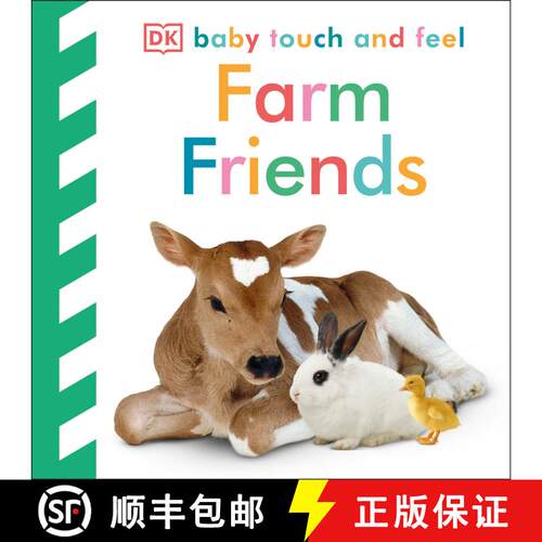 【3-4周达】Baby Touch and Feel Farm Friends: An Interactive Animal Board Book [9781465416728]