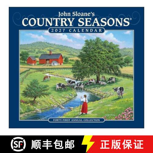 预订 John Sloane's Country Seasons(r) 2027 Deluxe Wall Calendar: Forty-First Annual Collection [9798881606732]