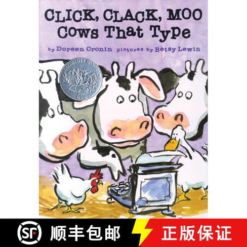 【3-4周达】精装 Click, Clack, Moo: Cows That Type [9780689832130]