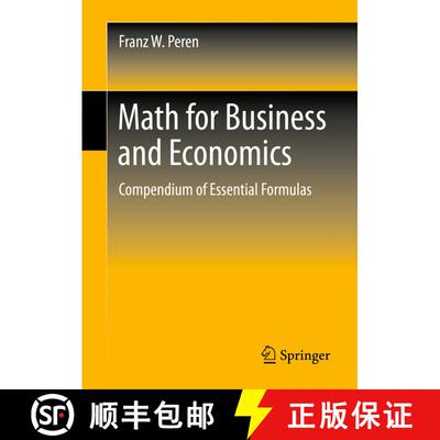 【3-4周达】精装 Math for Business and Economics : Compendium of Essential Formulas [9783662632482]
