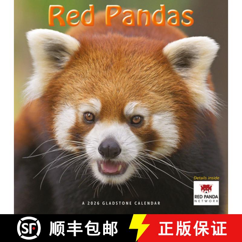 【2-3周达】Red Pandas Square Wall Sunday Start Cale [9781529847567]