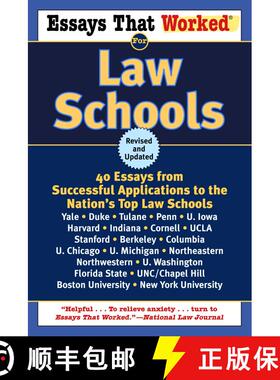 【3-4周达】Essays That Worked for Law Schools (Revised): 40 Essays from Successful Applications to th... [9780345450425]