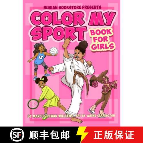 【3-4周达】Nubian Bookstore Presents Color My Sport Book For Girls [9780578863894]