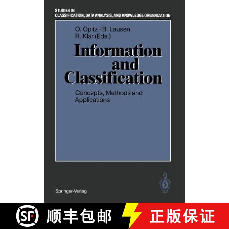 【3-4周达】Information and Classification: Concepts, Methods and Applications Proceedings of the 16th... [9783540567363]