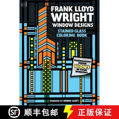 预订 Stained Glass Window Designs of Frank Lloyd Wright [9780486295169]