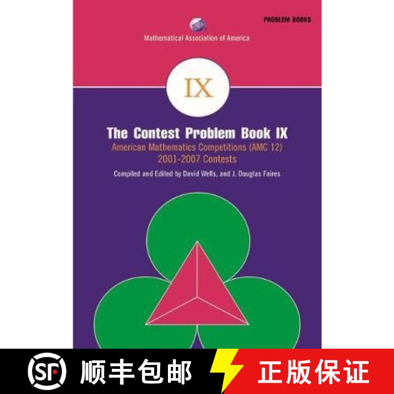 【3-4周达】The Contest Problem Book IX: American Mathematics Competitions (AMC 12) 2001-2007 Contests [9780883858264]