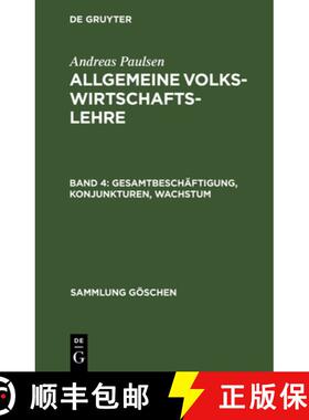 预订 Gesamtbeschäftigung, Konjunkturen, Wachstum [9783111017457]