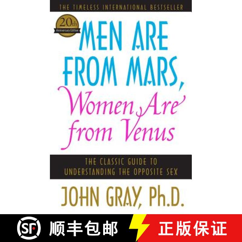 【3-4周达】Men Are from Mars, Women Are from Venus: The Classic Guide to Understanding the Opposite Sex [9780060574215]