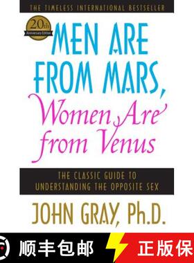 【3-4周达】Men Are from Mars, Women Are from Venus: The Classic Guide to Understanding the Opposite Sex [9780060574215]