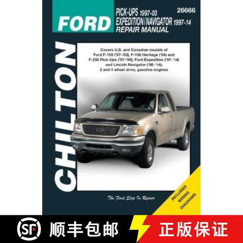 【3-4周达】Ford F-150 ('97-'03), Expedition & Navigator Pick-Ups (Chilton) [9781620923108]