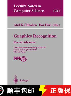【3-4周达】Graphics Recognition. Recent Advances : Third International Workshop, GREC'99 Jaipur, Indi... [9783540412229]