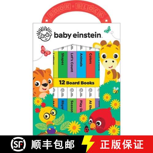 【3-4周达】My First Library Baby Einstein RF: 12 Board Books [9781503751866]