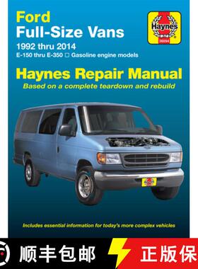 【3-4周达】Ford Full-Size Vans E-150 Thru E-350 Gasoline Engine Model 1992 Thru 2014 Haynes Repair Ma... [9781620921715]