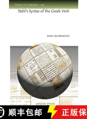【3-4周达】Stahl's Syntax of the Greek Verb [9781607246428]