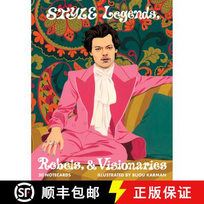 【3-4周达】Style Legends, Rebels, and Visionaries Notecards: 20 Notecards and Envelopes [9781797227771]