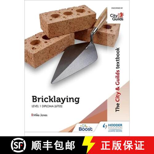 【3-4周达】City & Guilds Textbook: Bricklaying for the Level 1 Diploma (6705) [9781398319363]