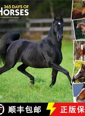 【3-4周达】365 Days of Horses 2026 12 X 24 Inch (Hanging) Monthly Square Wall Calendar Plastic-Free [9798330703760]