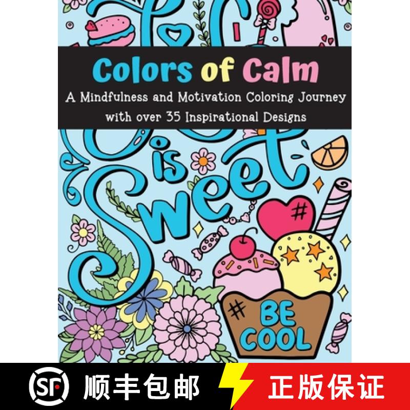 【3-4周达】Colors of Calm: A Mindfulness and Motivation Coloring Journey [9788294054060]