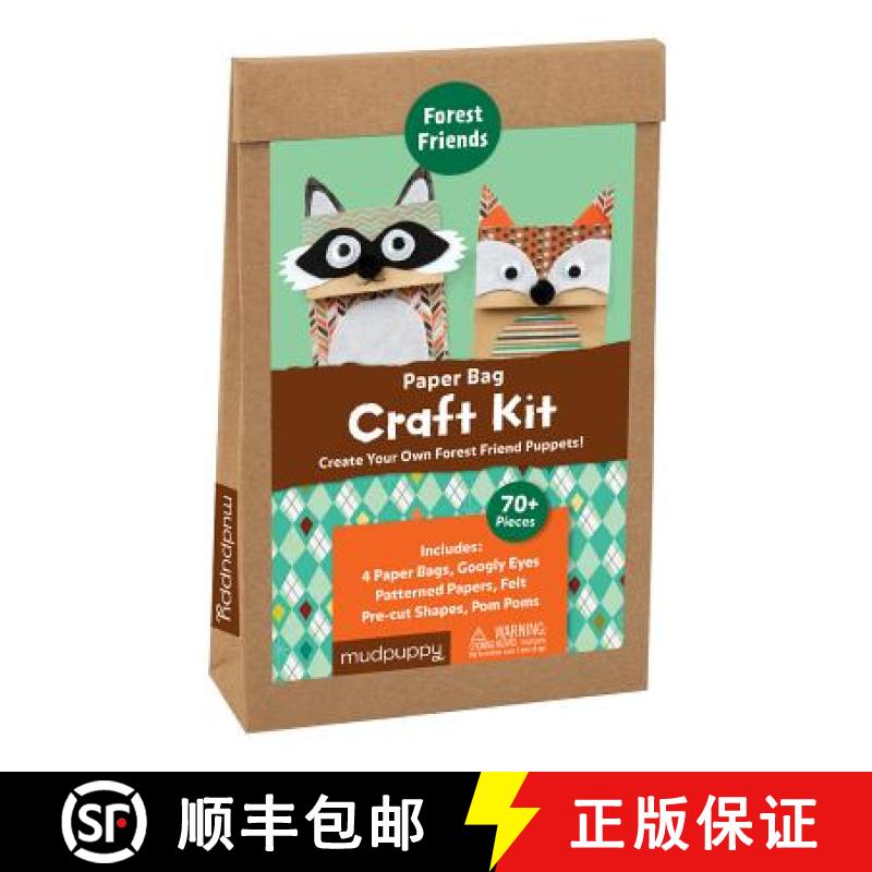 预订 Forest Animals Paper Bag Craft Kit [9780735345164]