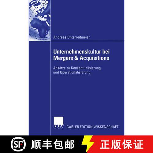 【3-4周达】Unternehmenskultur bei Mergers & Acquisitions : Ansätze zu Konzeptualisierung und Operati... [9783824481651]