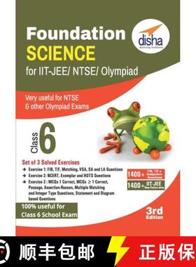 【3-4周达】Foundation Science for IIT-JEE/ NEET/ NTSE/ Olympiad Class 6 - 3rd Edition [9789386629937]