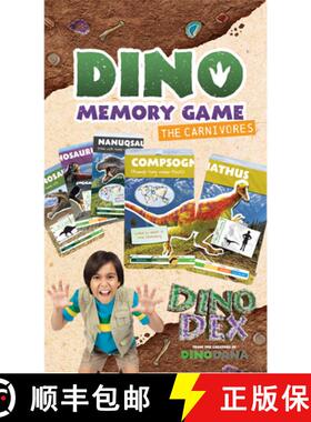 【3-4周达】Dino Memory Game: The Carnivores: (Dinosaurs for Kids, Memory Card Game for Kids, Fossils,... [9781684817276]